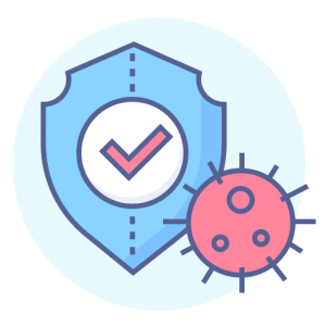 Virus Protection Shield Prevention Icon 143141