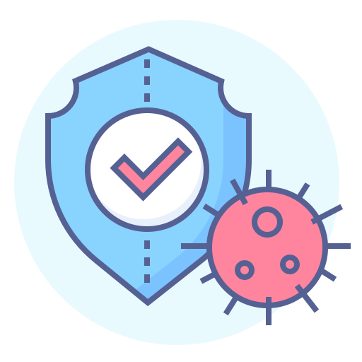 Virus Protection Shield Prevention Icon 143141