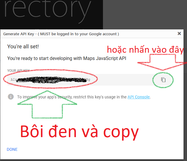 Hướng dẫn fix lỗi thiếu API KEY Google Maps không tải đúng cách